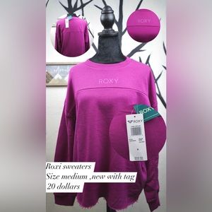 Roxy crewneck sweat shirt size medium